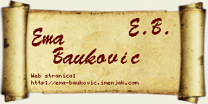 Ema Bauković vizit kartica